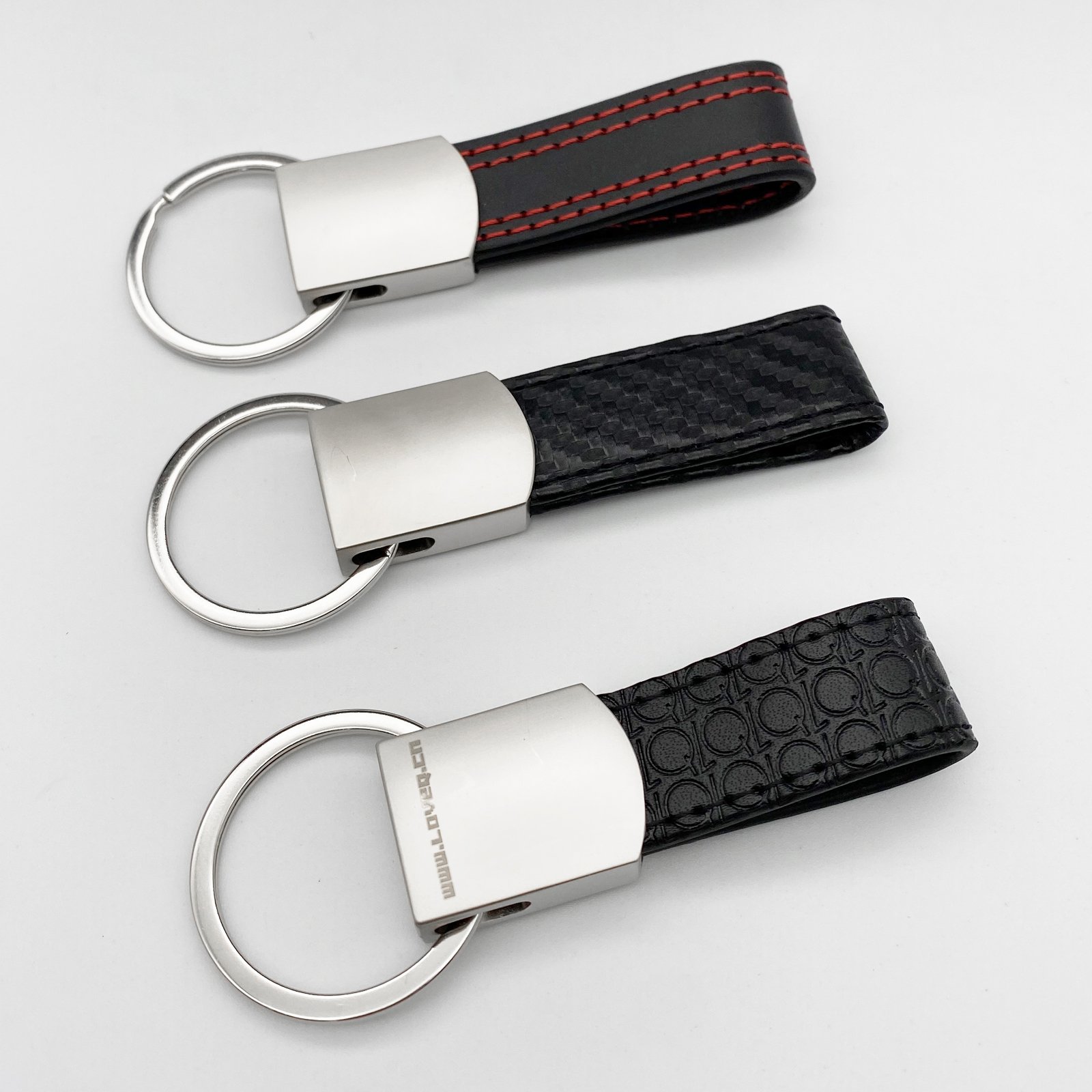 Personalized laser engraving logo sublimation blank faux leather key chain holder ring custom luxury car pu leather keychain