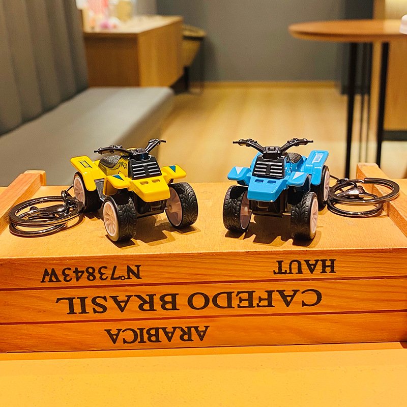 PVC Cartoon Beach Motorcycle Water Motorbike Model Key Chain Creative Personality Couple Bag Tide Cool Model Pendant Small Gift