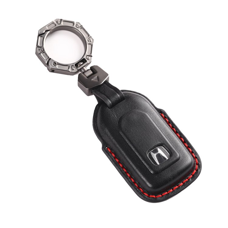 Handmade Genuine Leather Car Key Case Cover for Honda Accord Civic CRV Pilot Ridgeline Passport Smart Remote Key Protector