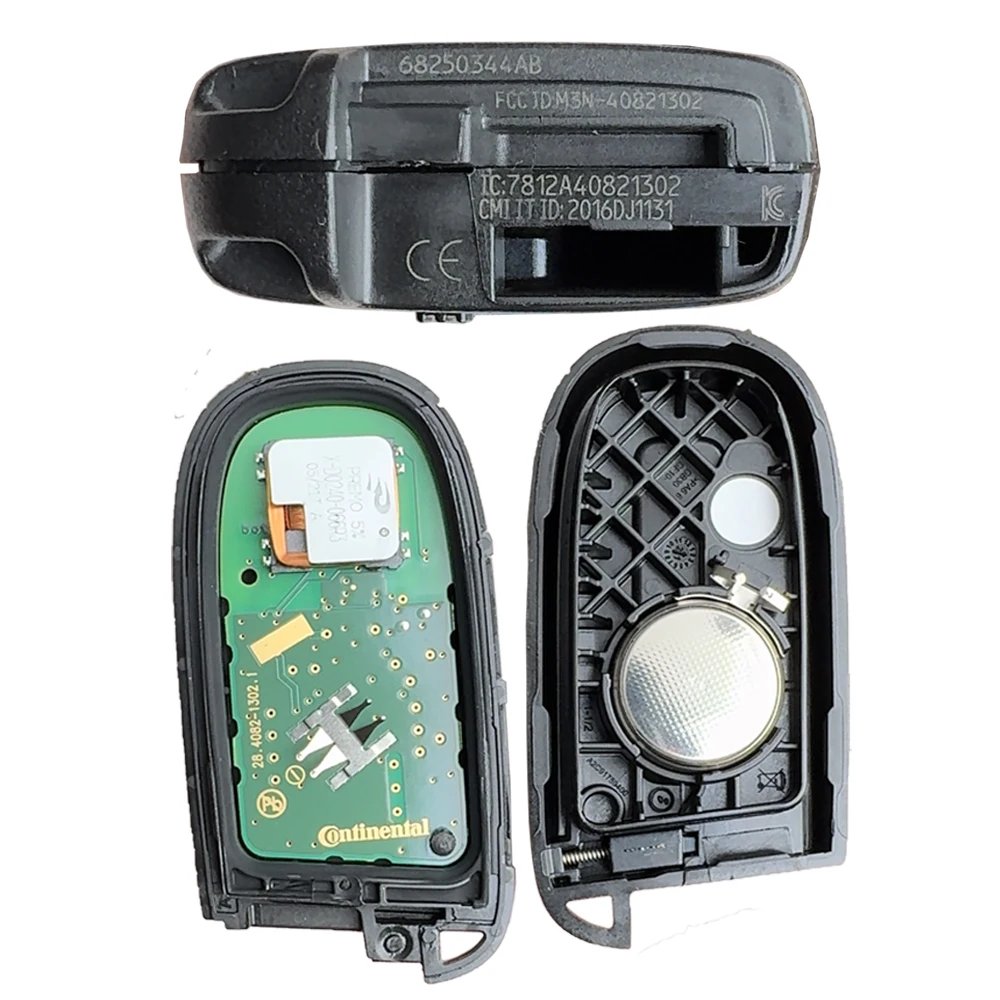 original 2 button Smart Keyless Remote key CN0860282 Buttons For Jeep Compass M3N-40821302 433mhz PCF7953M 4A Chip