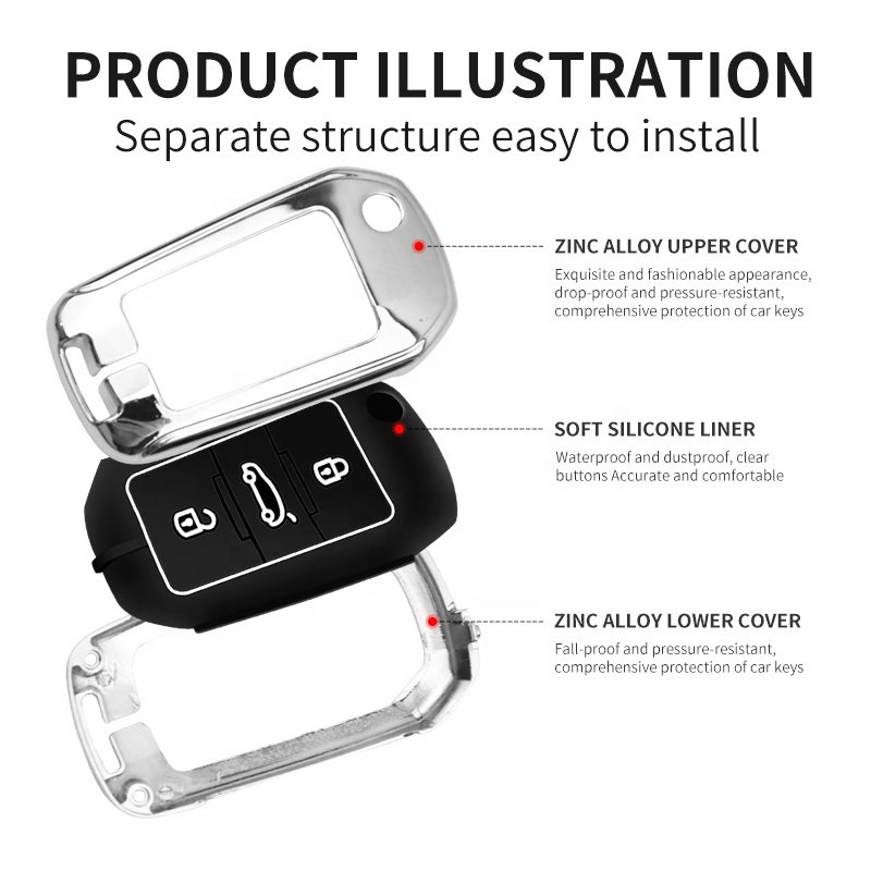 Case Shell For Peugeot 208 Good Price Car Accessory Silicone Reasonable Price Leather Car Key Cover