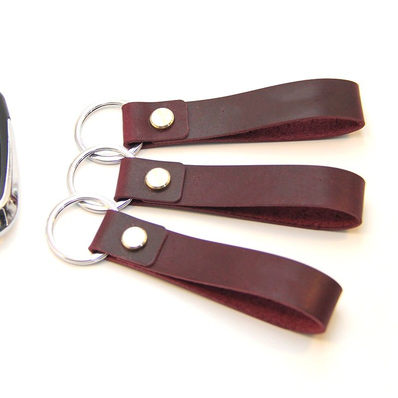 Luxury Genuine Leather Keychains Custom Blanks Logo Designer Bulk Leather Key Ring Car Wrist Accessories Sublimation Keychain