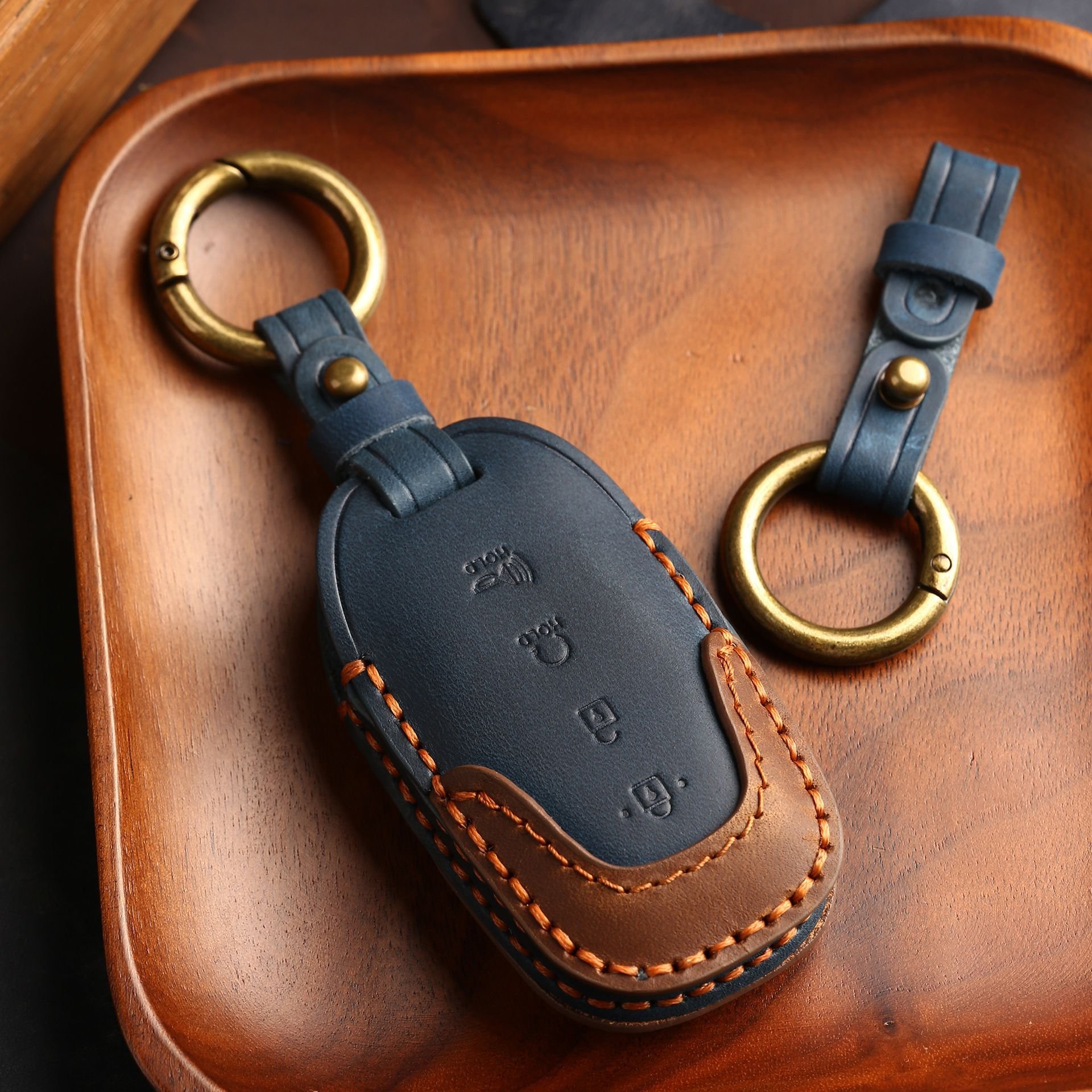 Custom car key case for or Hyundai Festa key case Coustu car key case high-grade leather