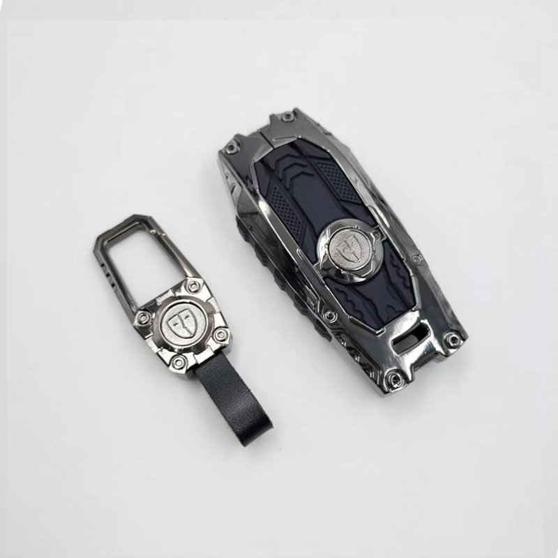 Car Accessories Interior Zinc Alloy+Silicone Car Key Cover Case Keyless Key Fob Protector Fit for Mercedes Benz Car Key