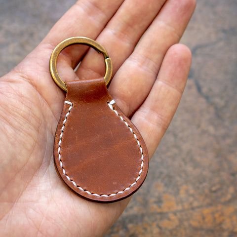 Direct Factory Price Custom Logo Personalized Leather Keychain Accessories Car Leather Keychain Strap-Personalized Keychain