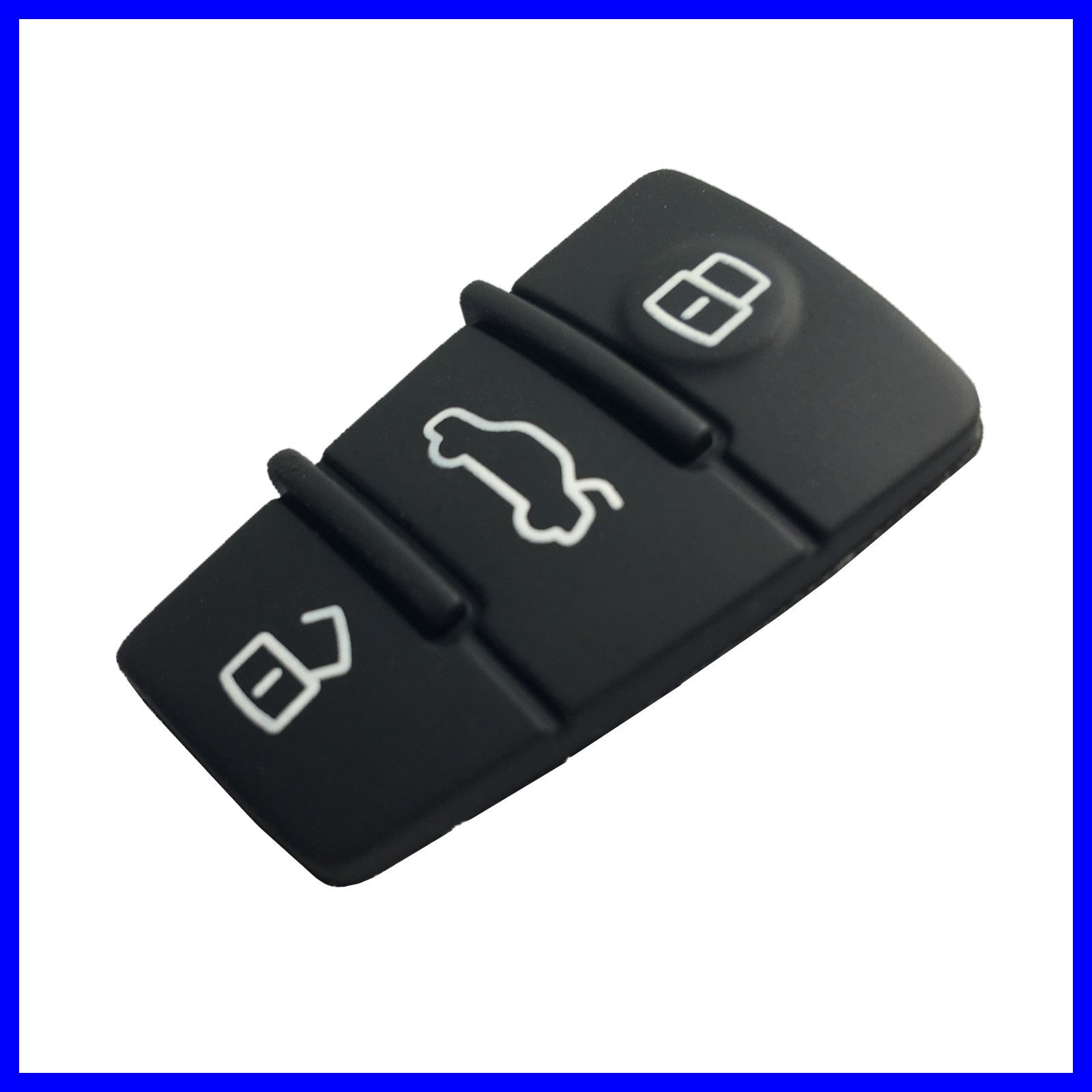 3 Buttons leather folding car key shell key case Vehicle Keys remote fob replacement leather for Audi A3A4A6L