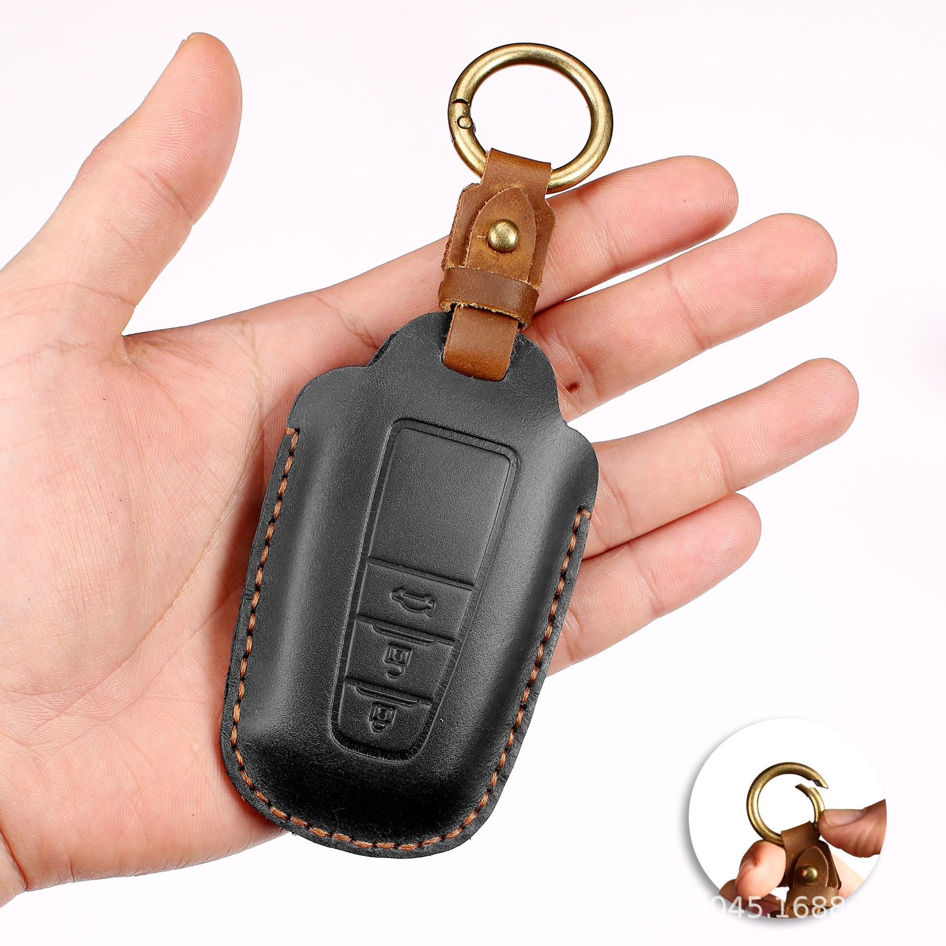 Leather Car Key Accessories For Car Keys Case For Toyota Sienna Alphard Highlander Camry