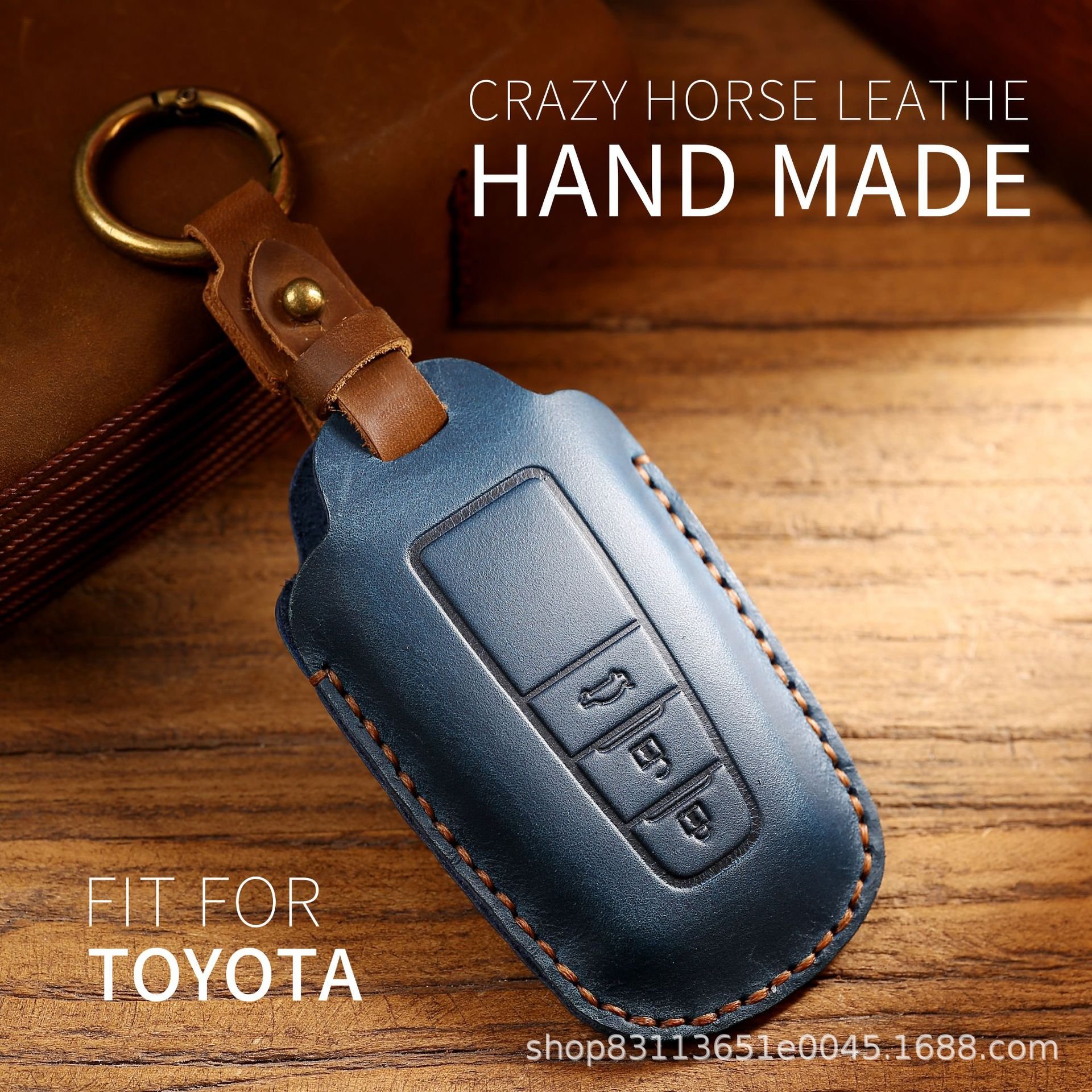 Leather Car Key Accessories For Car Keys Case For Toyota Sienna Alphard Highlander Camry