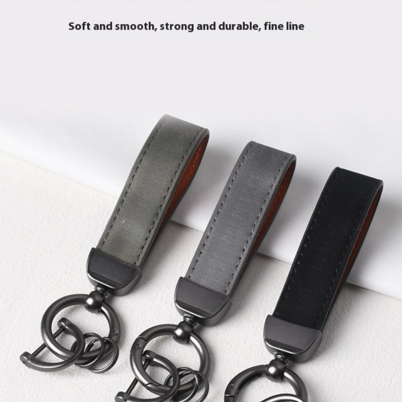 Car Logo Keychain Suede Pu Leather Keyring Custom Metal Key Chain
