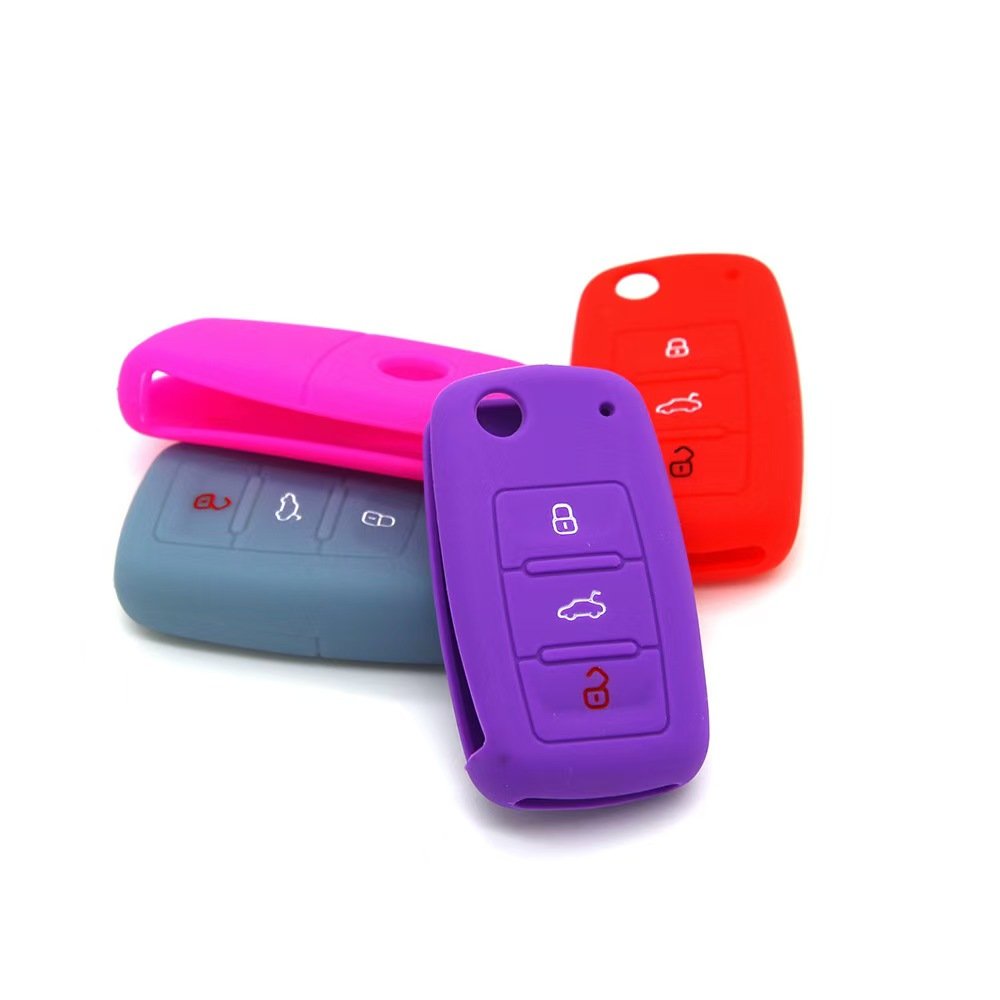 Wholesale customized Volkswagen silicone key bag, car key protection cover