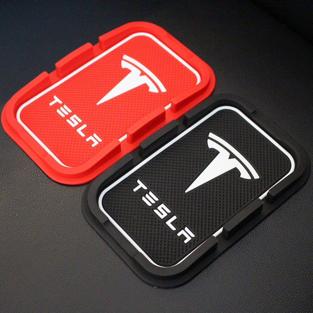 tesla model 3 phone mat Car Anti Slip Mat Sticky Pad Dashboard Anti-slip Mat Phone Key GPS Holder Accessories With Logo