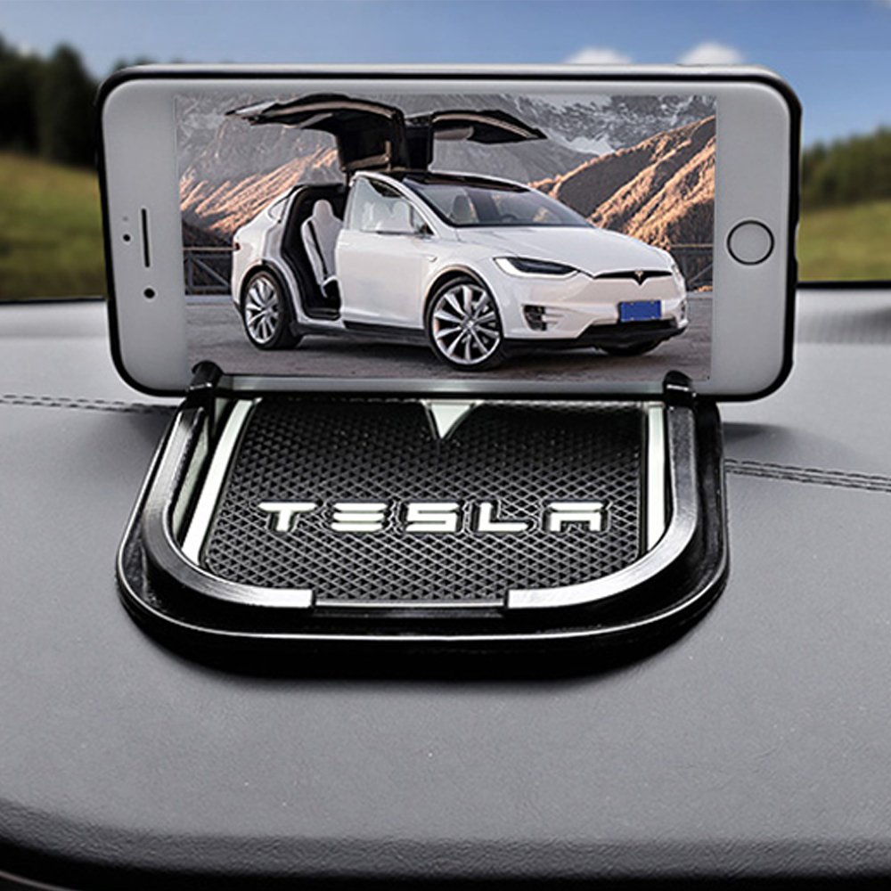 tesla model 3 phone mat Car Anti Slip Mat Sticky Pad Dashboard Anti-slip Mat Phone Key GPS Holder Accessories With Logo