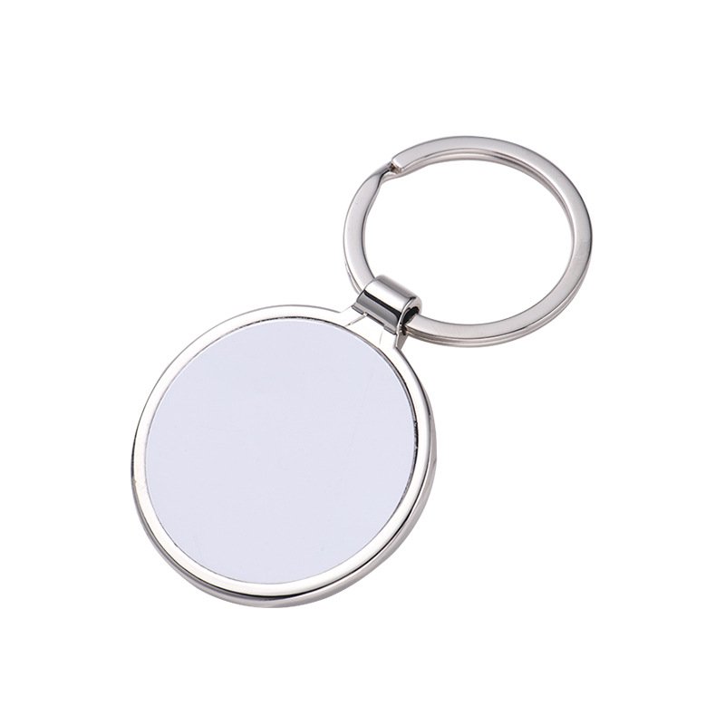 LC918 Customized Logo Key Chain Wholesale Metal Keychain Blanks Engraving Brand Gift Promotion Stainless Steel Round Keychain