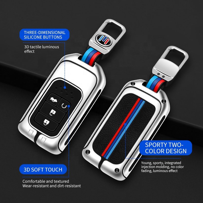 Manufacturer Supplier Alloy Metal Silicone With Logo For Honda CRV 2021 Key Shell Case For Car Cover