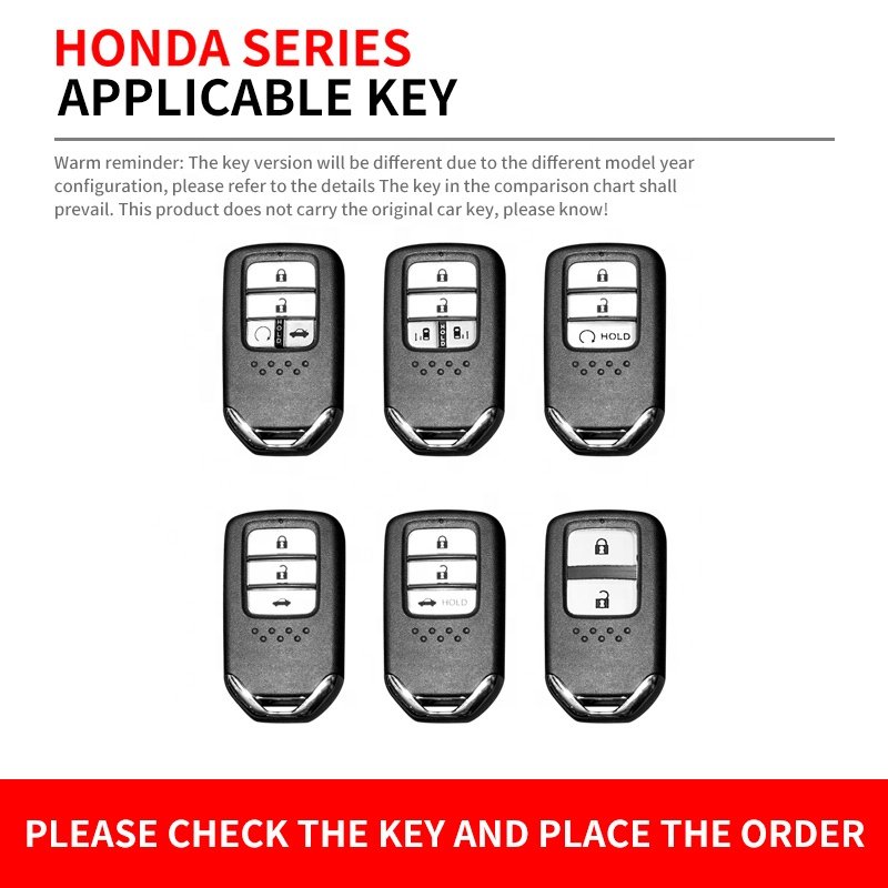 Manufacturer Supplier Alloy Metal Silicone With Logo For Honda CRV 2021 Key Shell Case For Car Cover