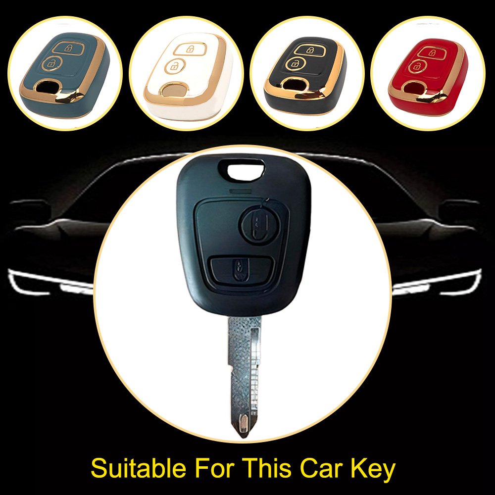 Innofit PUF2T1 High Quality Factory Stock Car Key Case TPU For Peugeot 307 308 206 208 All New Waterproof Auto Accessories
