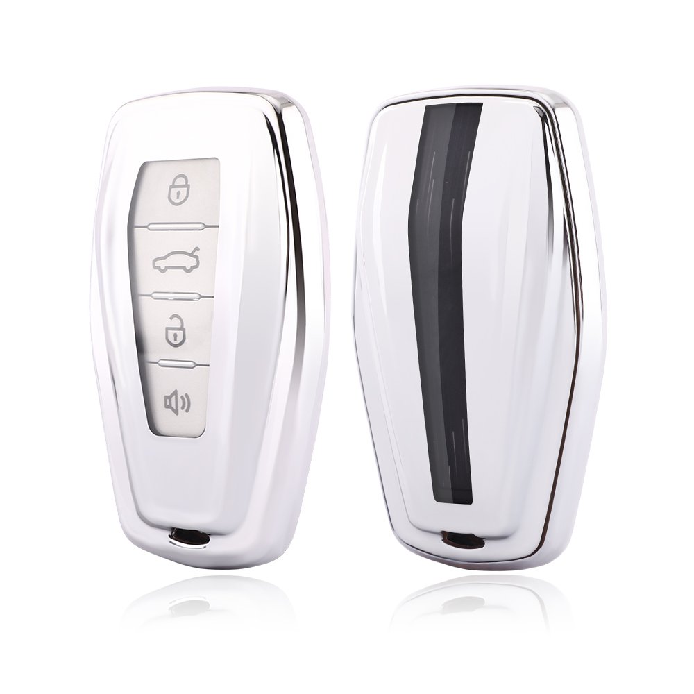 Car Key Case Cover Fit For Geely Binyue GL GS Emgrand Binyue Borui 2 Remote Box Accessories Protective TPU Holder modify car key