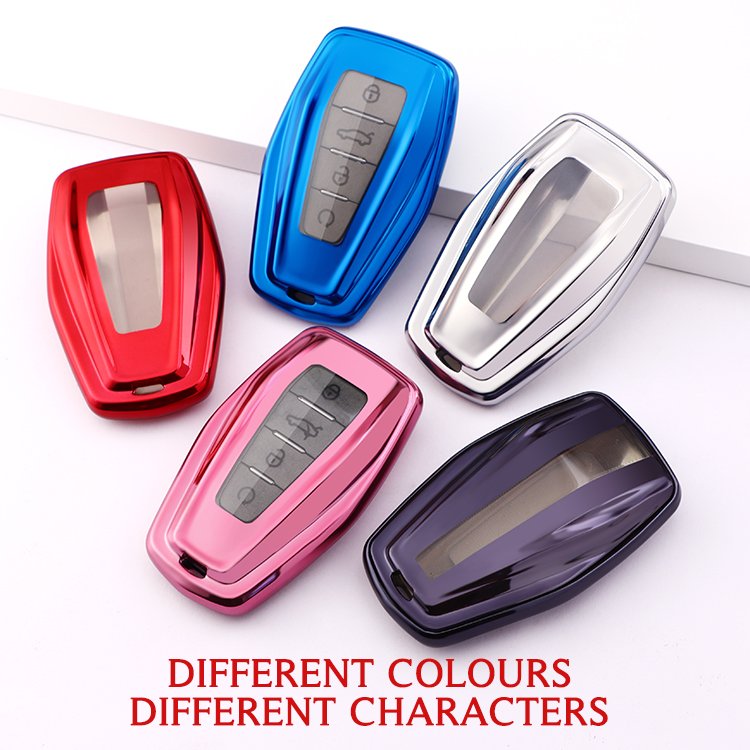 Car Key Case Cover Fit For Geely Binyue GL GS Emgrand Binyue Borui 2 Remote Box Accessories Protective TPU Holder modify car key