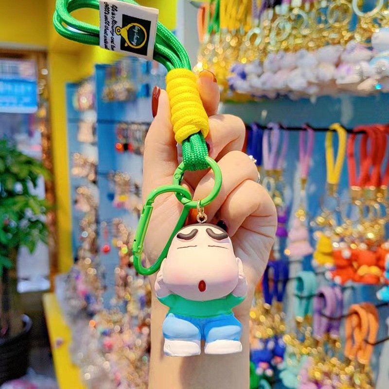 Lilangda 2024 New Creative Little Boy Doll Key Chain Cute Cartoon Car Keychain Ornament Backpack Doll Pendant Small Gift