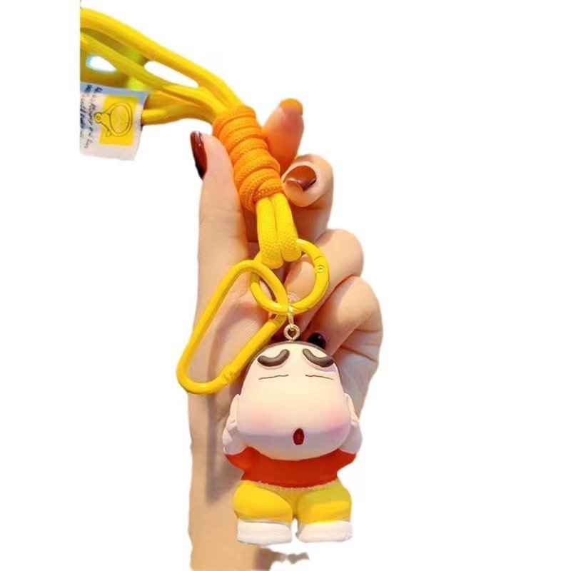 Lilangda 2024 New Creative Little Boy Doll Key Chain Cute Cartoon Car Keychain Ornament Backpack Doll Pendant Small Gift