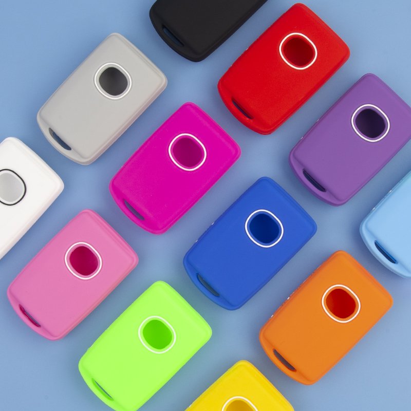 Wholesale Intelligent key silicone remote cover car key case holder fob case 4 button smar key wallets for Mazda 3 2019