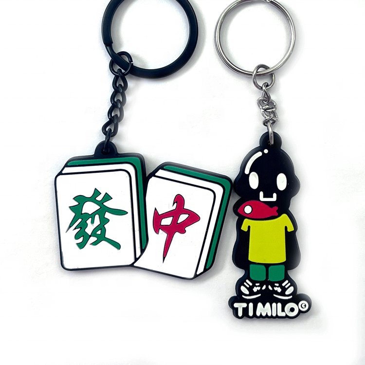 Personalizados Custom Logo Key Chain Accessories Doll Llaveros Ring Anime Car Brand Pvc Rubber Keychains