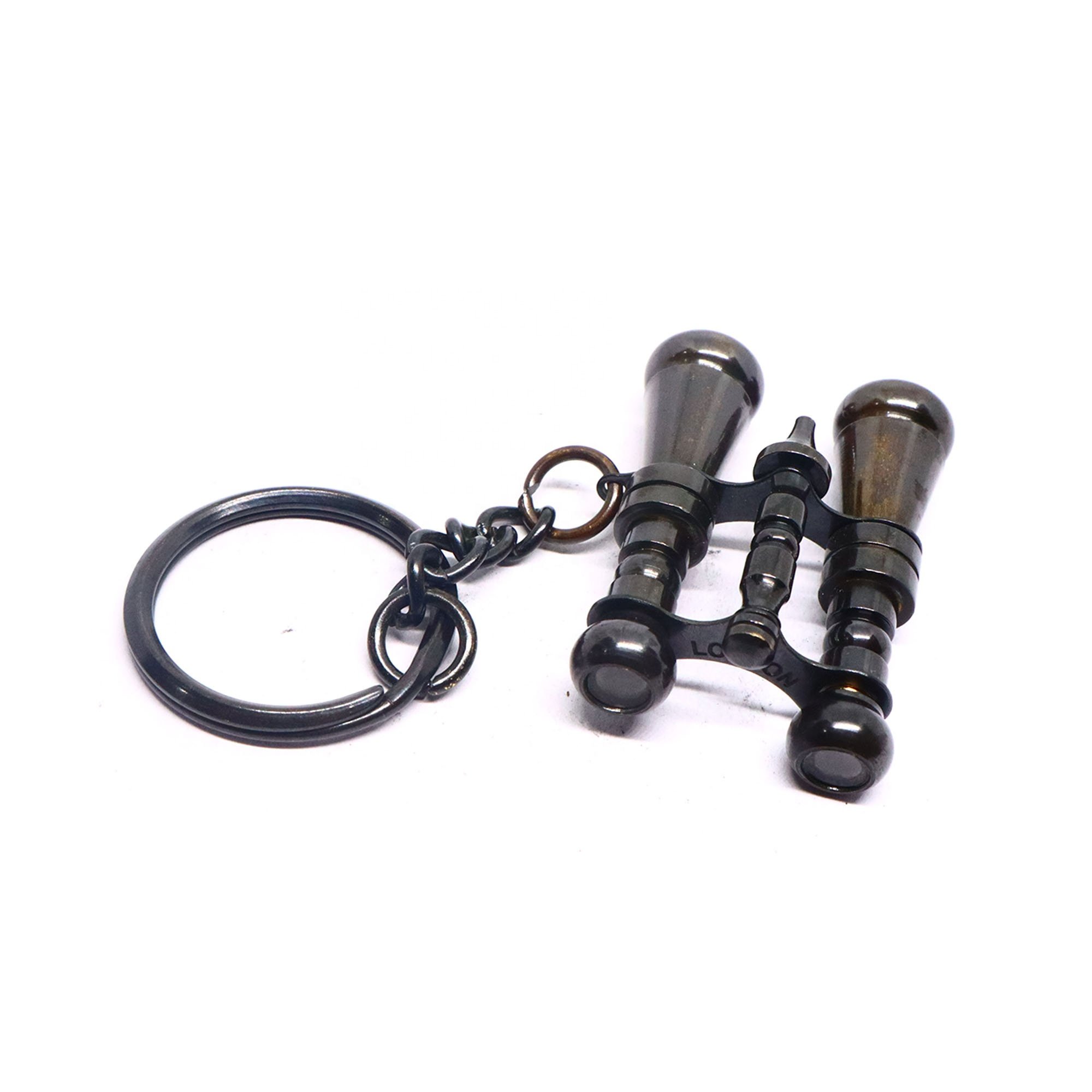 Handmade Brass Black Small Binocular Keychain Mini Binocular Key Chain Vintage Maritime Black Antique Magnetic Binocular