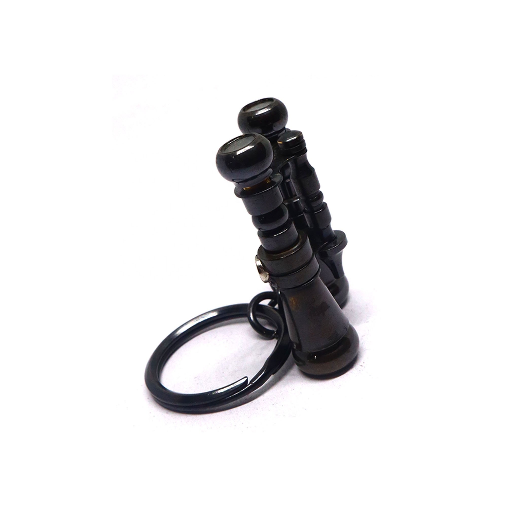 Handmade Brass Black Small Binocular Keychain Mini Binocular Key Chain Vintage Maritime Black Antique Magnetic Binocular