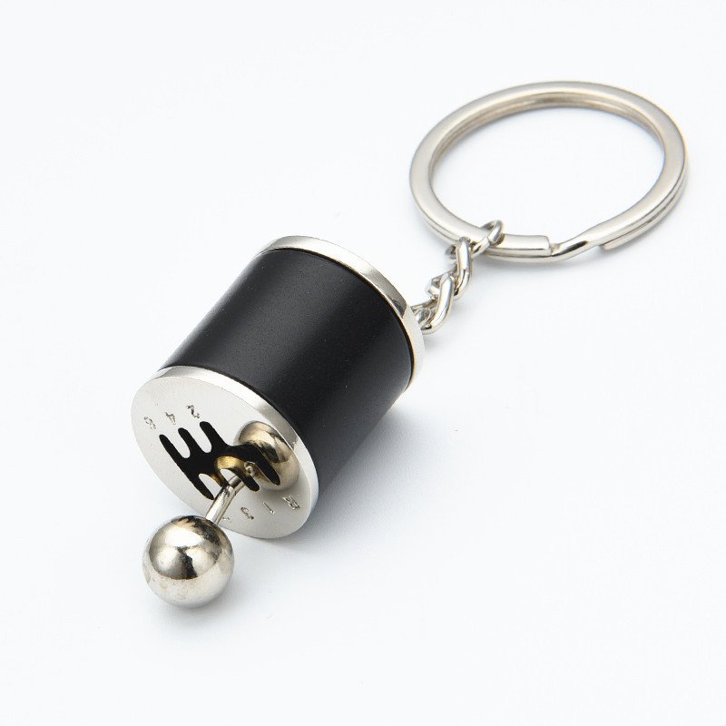 Car Gear Box Keychain For Men Women 6 Speed Manual Car Styling Keyring Gear Knob Shift Gearbox Stick Gift Car Interior Keychain