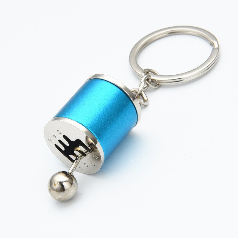 Car Gear Box Keychain For Men Women 6 Speed Manual Car Styling Keyring Gear Knob Shift Gearbox Stick Gift Car Interior Keychain