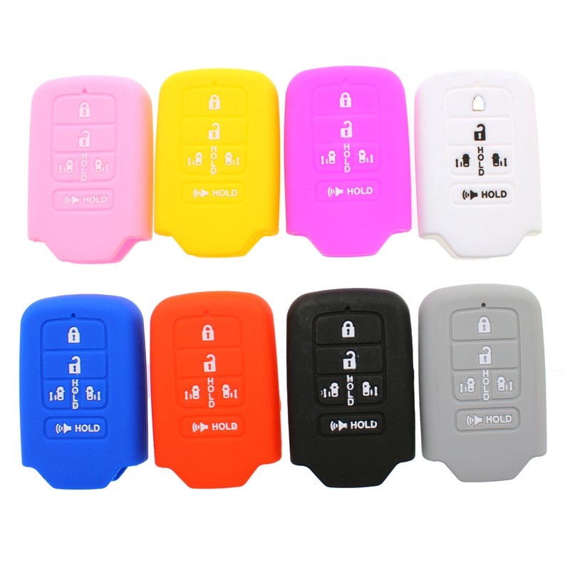 Car Accessories For Hondas 3 Buttons Silicone Car Key Cover Remote Key Covers
