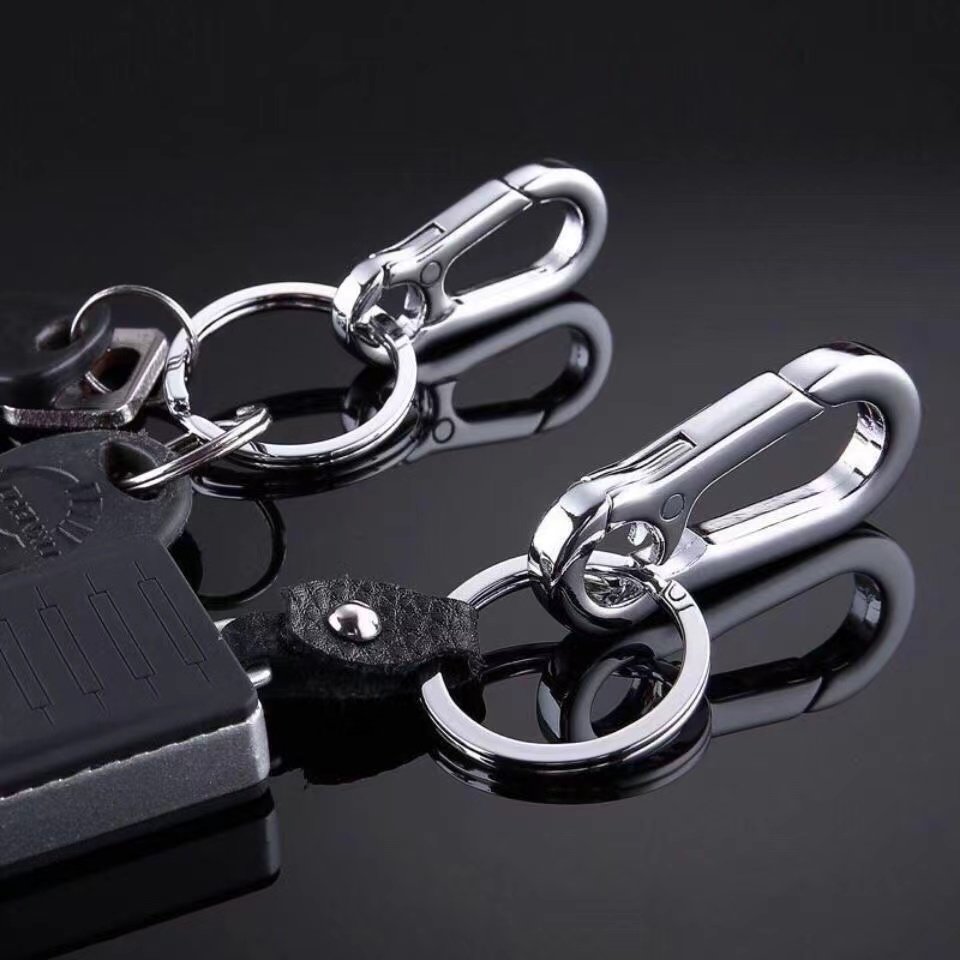 Cheap Keyring Metal Key Chains Ring Keychain accessory stainless steel Key Ring in Bulk key Holder Organizer For Car Keychain
