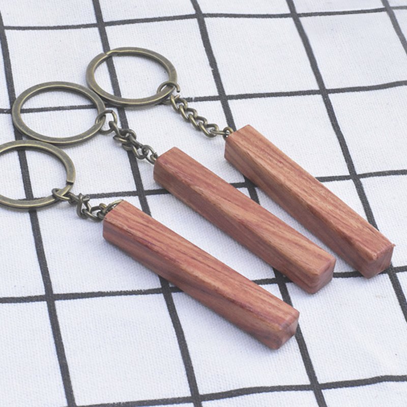 Long Wood Keychains Personality, Fashion And Simple Keyring Accessories Wood Car Keychain Pendant