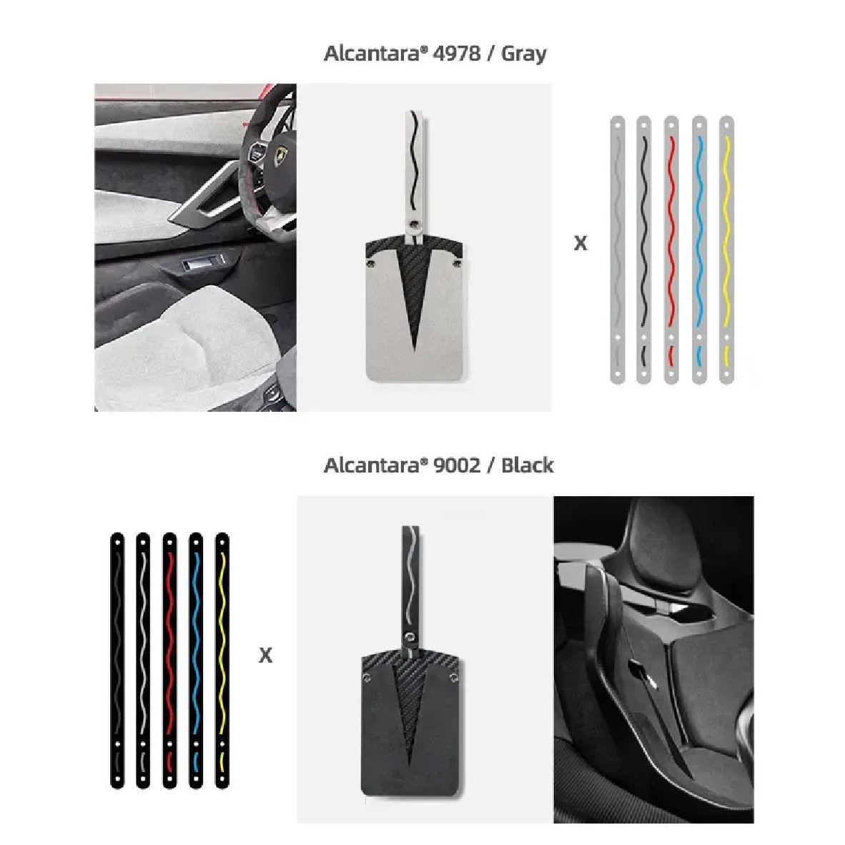 Tesla Model 3/Y Alcantara Car Key Case Tesla Keychain