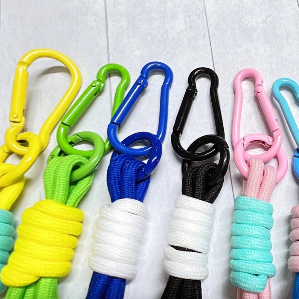 Rope Keychain Pendant Car Key Pendant Colorful Key Rope for Gifts Creative New Promotional Hand-woven Cotton Zinc Alloy CN;ZHE