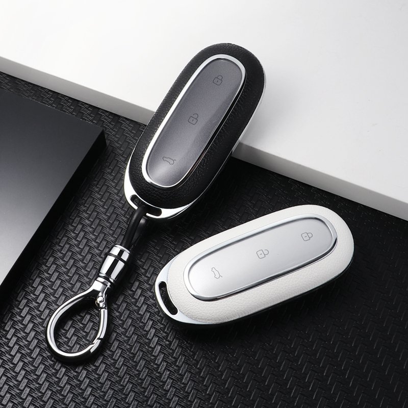 For LEADING IDEAL leather Key Fob Cover key shell fit for LEADING IDEAL L7/L9 car key cover