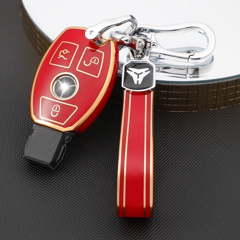 New style TPU Car Remote Key Cover Accessories Keychain For Mercedes Benz A B C E G S CLK SLK ML Class 3 Button Car Key Cover