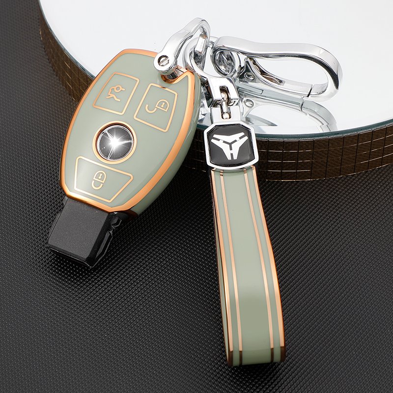 New style TPU Car Remote Key Cover Accessories Keychain For Mercedes Benz A B C E G S CLK SLK ML Class 3 Button Car Key Cover