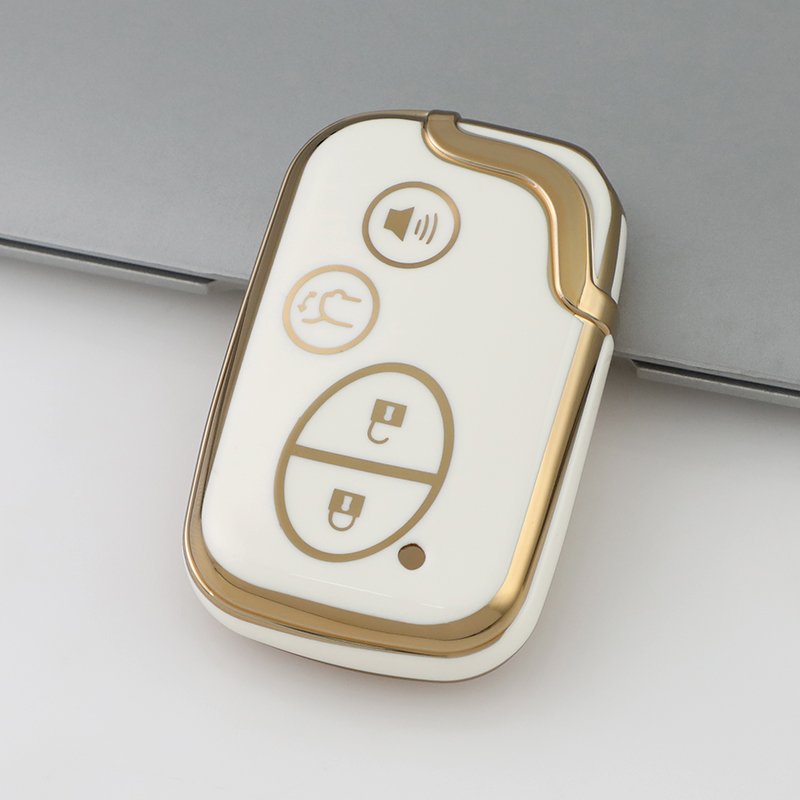 Key Fob Cover for Fofor BYD Song Max Yuan S7 Qin 80 Car Accessories Gold TPU Car Key Cover