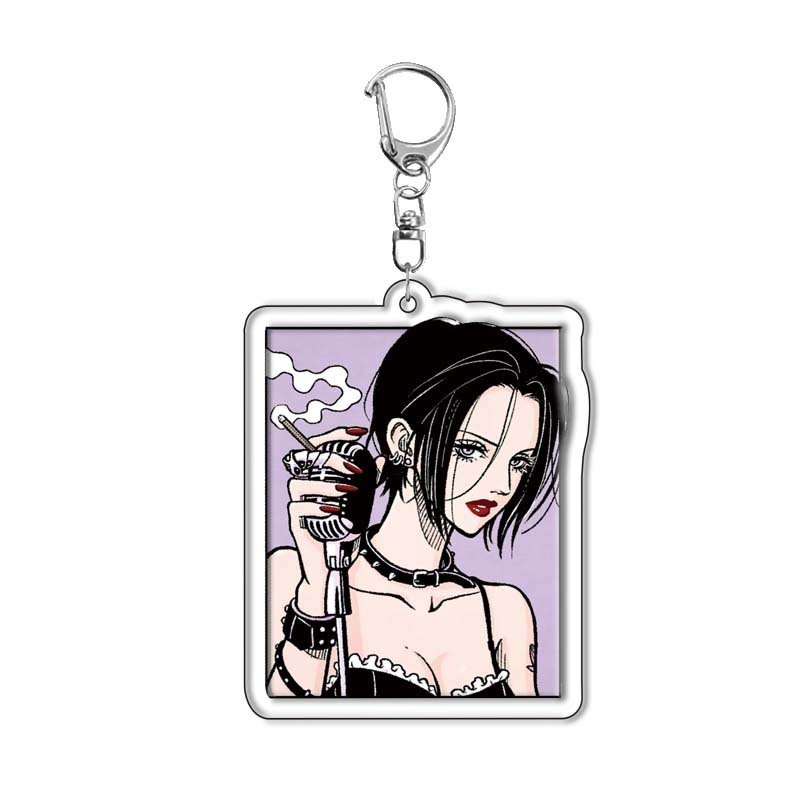 Anime NANA Manga Osaki Keychain Bag Pendant Car Key Chain Decoration Figure Key Ring Couple Accessories Birthday Kids Fans Gift