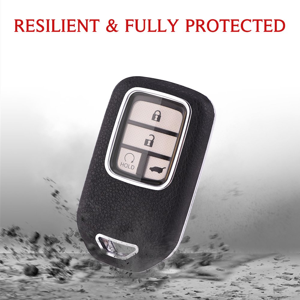 For Honda leather Key Fob Cover 2/3/4/5/6 button key shell fit for HONDA Crider/Accord/SPIRIOR/CRV/CIVIC/Accord Crosstour/FIT
