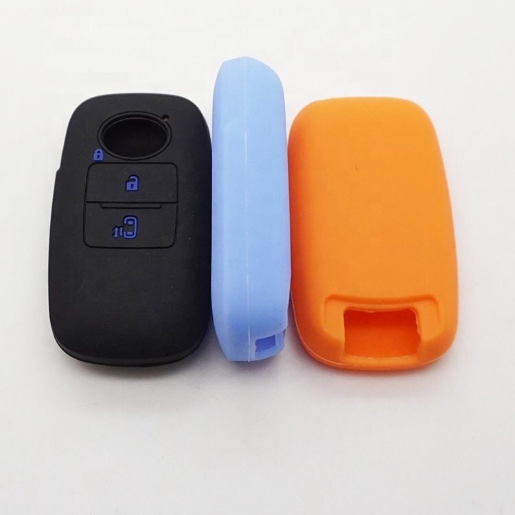 For Car Keys Toyota Harrier 3 Button Silicone Fob Cover Pocket Protection Car Key Cover Silicone