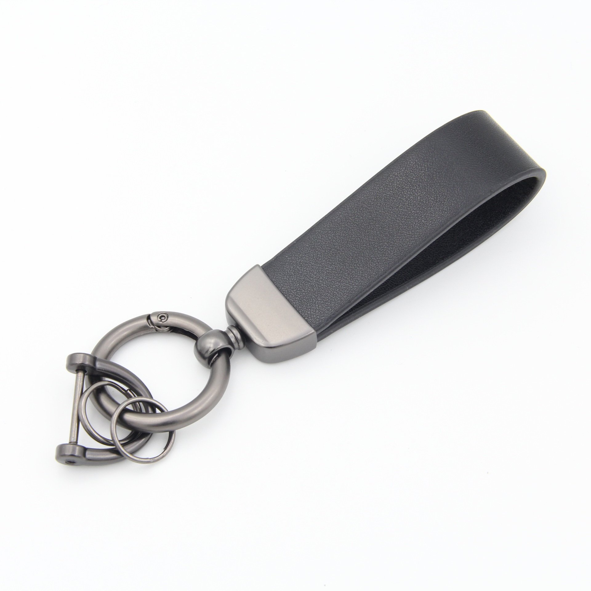 Custom Car Logo Luxury Genuine Leather Keychain Car Key Ring Holder Jewelry Custom Gift Car Accessories