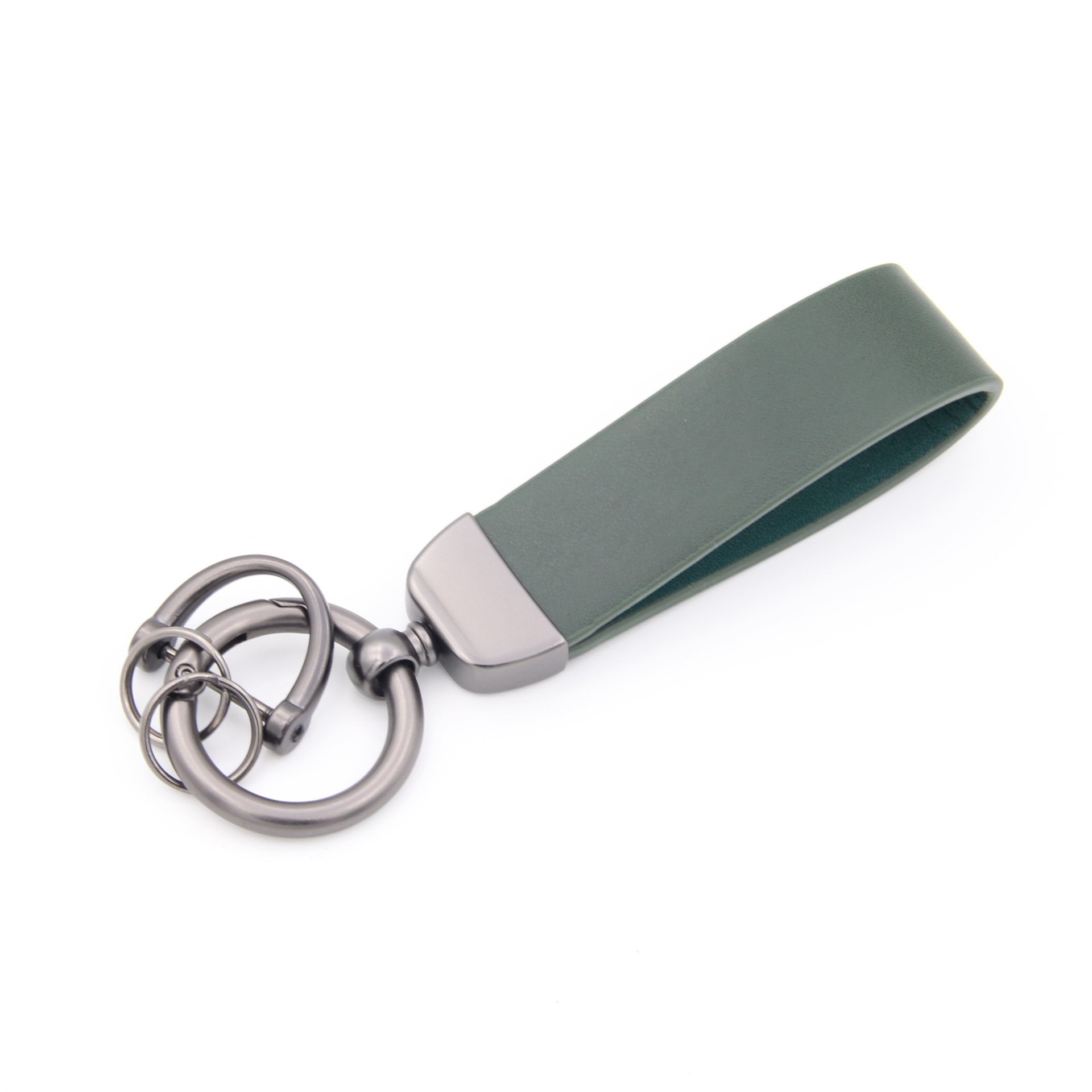 Custom Car Logo Luxury Genuine Leather Keychain Car Key Ring Holder Jewelry Custom Gift Car Accessories