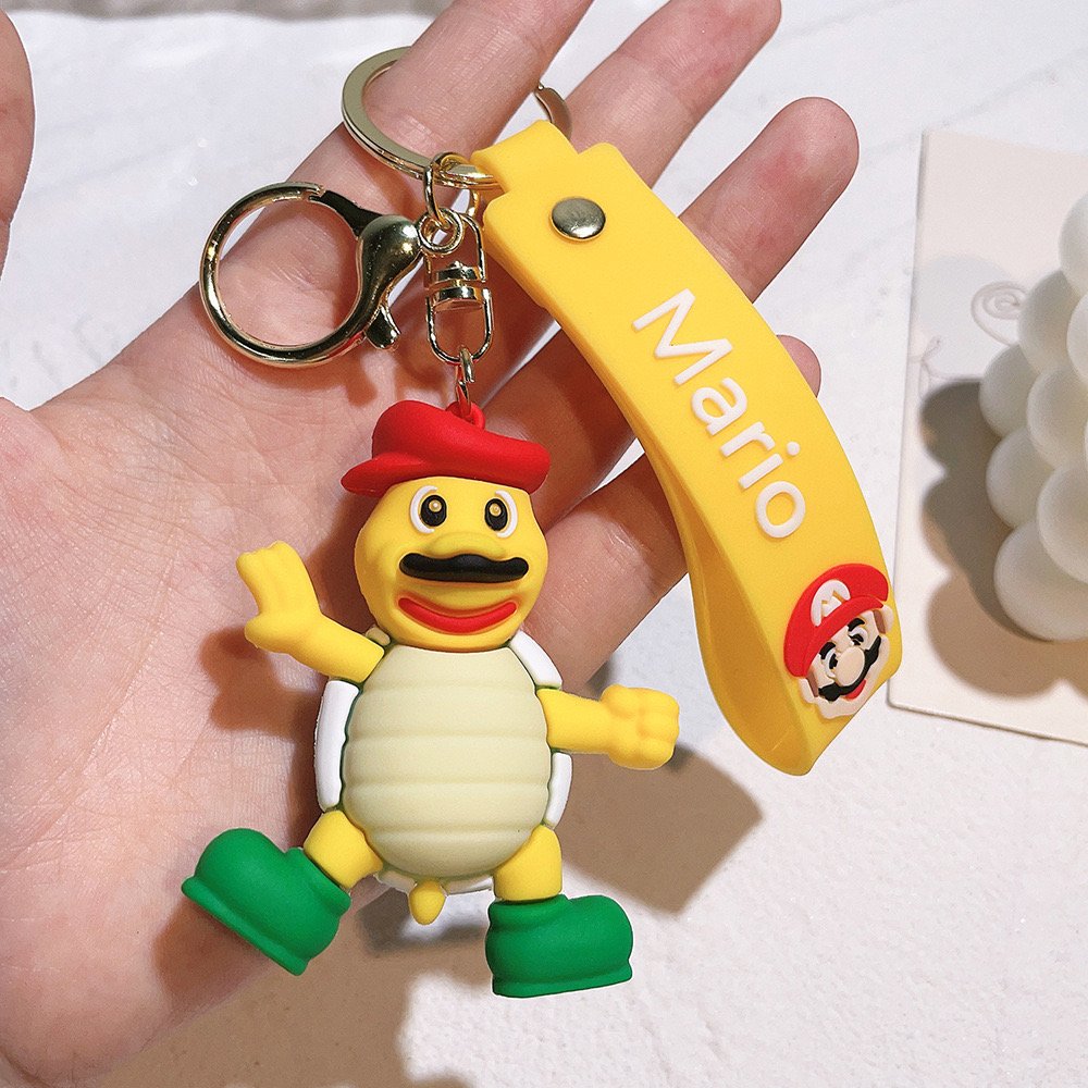 High Quality 3D Doll Pendant Cartoon Mario Luigi Keychain Car Key Accessories Backpack Decoration Promotional Gift Key Chain