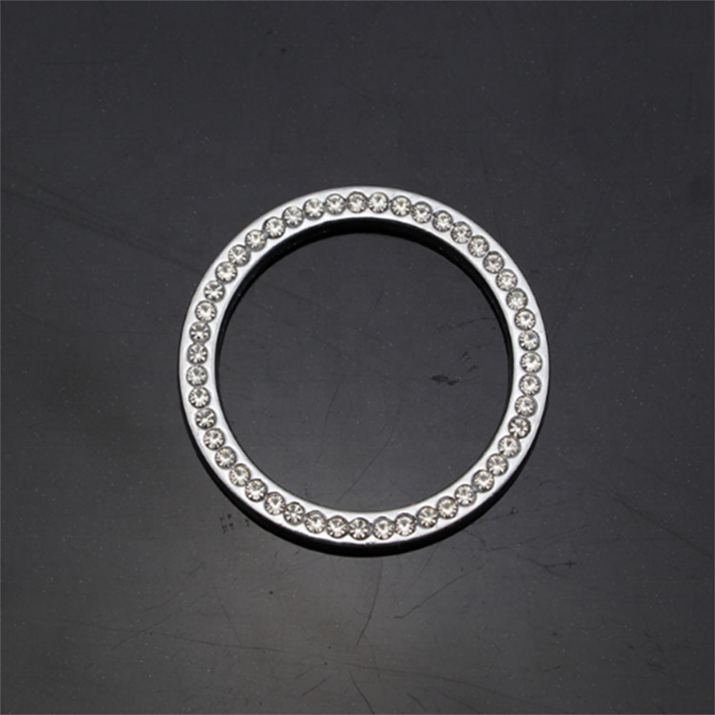 Bling Car Decor Crystal Car Bling Ring Emblem Sticker Bling Car Accessories For Auto Start Engine Ignition Button Key