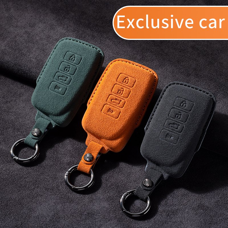 Lexus Special ES NX RX LS UX GX RZ LC LM Fur Leather Remote Control Key Case Key Protector Auto Accessories