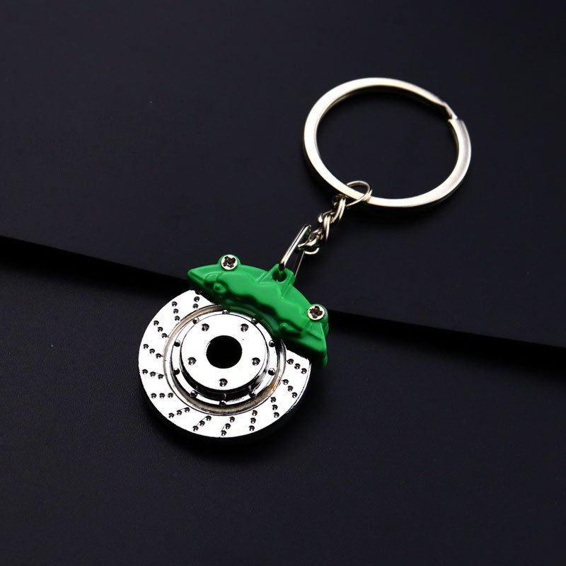 Original Car Accessories Turbo Hub Brake Keychain Steering Wheel Key chain Custom Brake Disc Tire Keyring Keychains for Cars