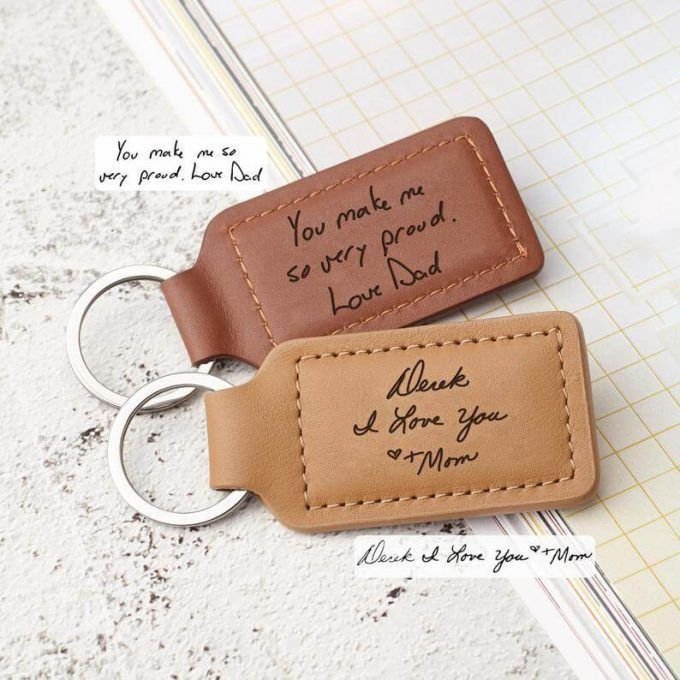 Floral Tooled Leather Keychain Perfect Western Accessory to Keep Track of Your Keys Makes a Statement All at the Same Time