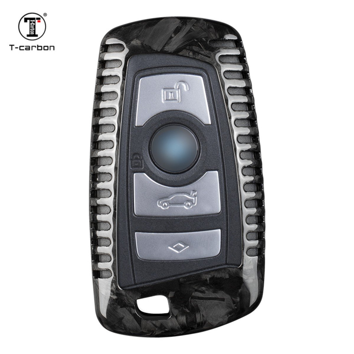 Car Interior Accessories Key Case For BMW 1 7 Series Car Key Covers T-carbon New Styling Forged Fiber Car Key Case